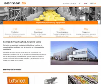 Sormac.de(Vegetable processing machines) Screenshot