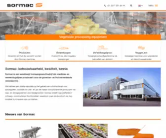 Sormac.nl(Vegetable processing machines) Screenshot