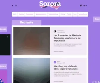 Sororamx.com(La Voz de las Mujeres) Screenshot