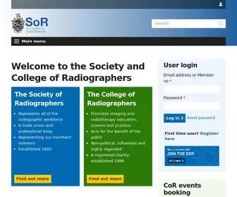 Sor.org(Society of Radiographers) Screenshot