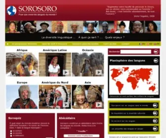 SoroSoro.org(Pour que vivent les langues du monde) Screenshot