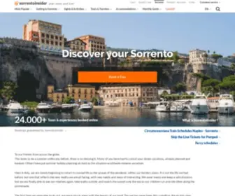 Sorrentoinsider.com(Sorrento Insider Italy) Screenshot