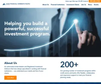 Sorrentopacific.com(CUSO Financial Services) Screenshot