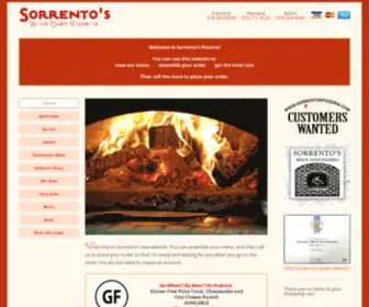 Sorrentospizzeria.com(Brick Oven Pizzeria) Screenshot