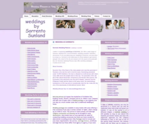 Sorrentoweddingplanner.com(Wedding in Sorrento) Screenshot