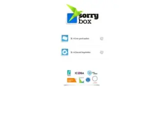 Sorrybox.be(sorrybox) Screenshot
