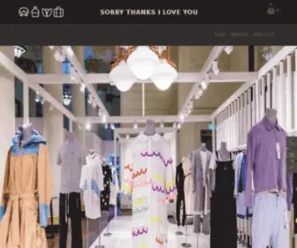 Sorrythanksiloveyou.com(The Concept Store) Screenshot