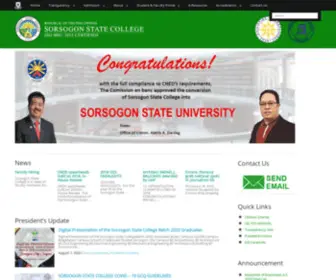 Sorsogonstatecollege.edu.ph(Sorsogon State College (SSC) is the former Sorsogon College of Arts and Trades (SCAT)) Screenshot