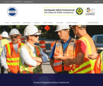 Sorsp.org(Society of Registered Safety Professionals) Screenshot