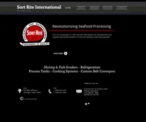Sort-Rite.com(Sort-Rite International) Screenshot
