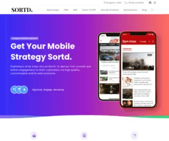 Sortd.mobi(PWA, AMP & Native mobile app development for your website) Screenshot