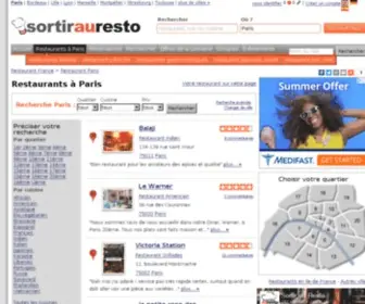 Sortirauresto.com(Restaurant Paris) Screenshot
