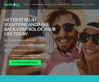 Sortmydebt.com.au(Debt Relief Australia) Screenshot