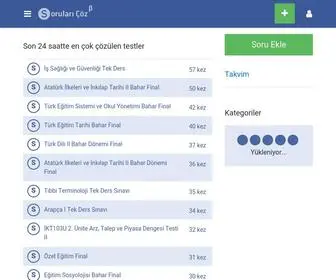Sorularicoz.com(SorulariCoz) Screenshot