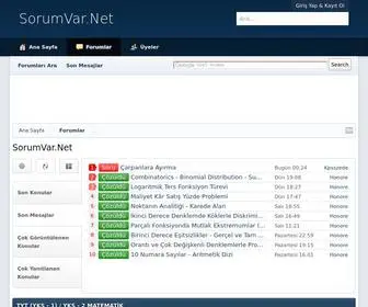 Sorumvar.net(Matematik) Screenshot