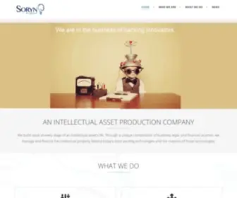 Sorynipgroup.com(Soryn IP Capital) Screenshot