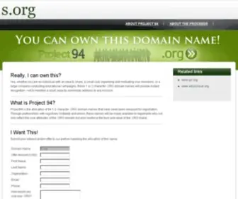 S.org(You Can Own This Domain) Screenshot