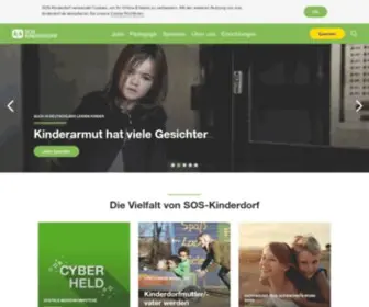 Sos-Kinderdorf.de(Kinder in not) Screenshot
