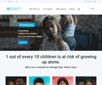 Sos-Usa.org(Make a donation or sponsor a child today) Screenshot