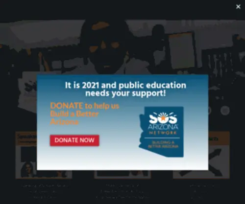 Sosaznetwork.org(Save Our Schools Arizona Network) Screenshot