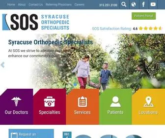 Sosbones.com(Syracuse Orthopedic Specialists) Screenshot