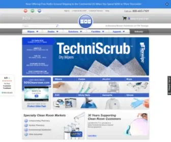 Soscleanroom.com(Clean Room Supplies) Screenshot