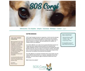 Soscorgicanada.ca(Information   ) Screenshot