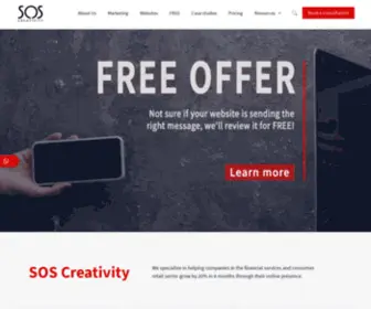 Soscreativity.co.uk(SOS Creativity) Screenshot