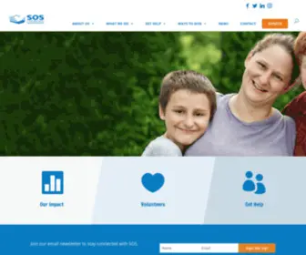 Soscs.org(SOS Community Services) Screenshot