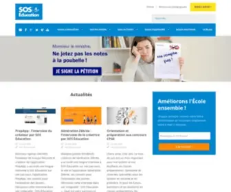 Soseducation.org(SOS Éducation) Screenshot