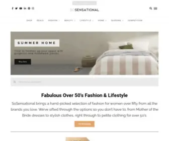 Sosensational.co.uk(Over 50's Fashion Blog) Screenshot