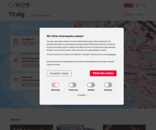 Sos.eu(Forside Til dig) Screenshot