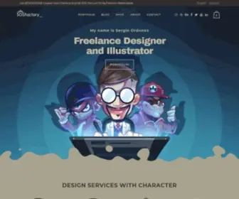 Sosfactory.com(Experienced Freelance Designer for Hire) Screenshot