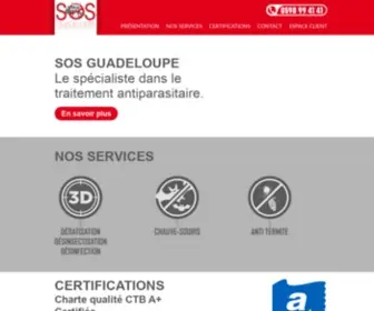 Sosguadeloupe.com(Lutte contre des nuisibles) Screenshot