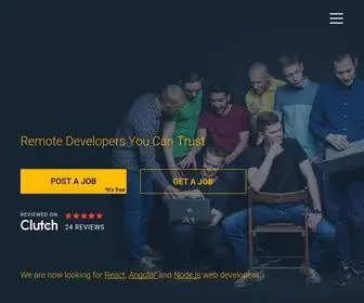 Soshace.com(Hire Developers or Get Remote Jobs) Screenshot