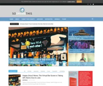 Sosharethis.com(Giving back to charities through positive media) Screenshot