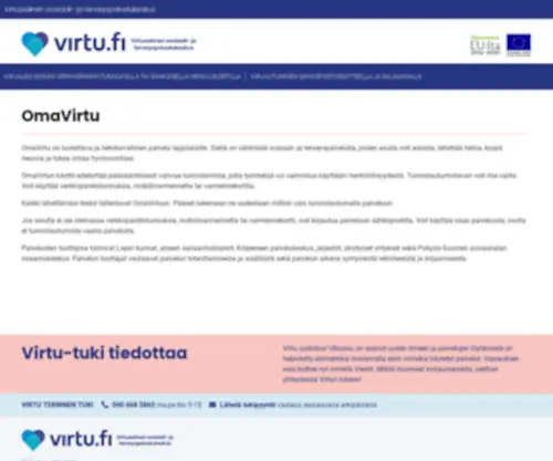 Sosiaalijaterveyspalvelut.fi(Virtuaalinen sosiaali) Screenshot