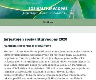 Sosiaaliturvaopas.fi(Ajankohtaista) Screenshot