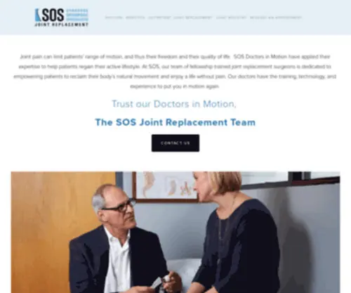 Sosjointreplacement.com(SOS Joint Replacement) Screenshot