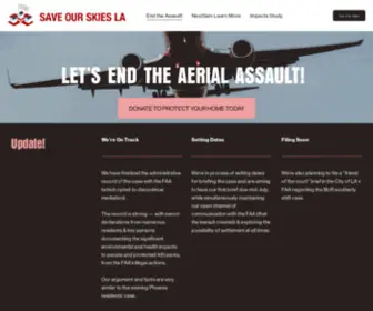 Sosla.org(Save Our Skies LA) Screenshot