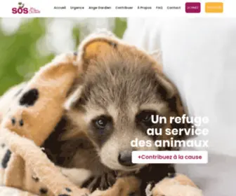 Sosmissdolittle.com(Centre d'aide pour animaux sauvages) Screenshot