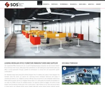 Sosoffice.in(Modular Office Furniture Manufacturers Suppliers India) Screenshot