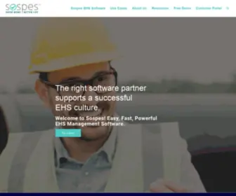 Sospes.com(Powerful EHS Management Software) Screenshot