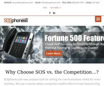 Sosphones.com(A cloud VOIP Provider) Screenshot