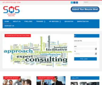 Sosrecruitment.net(SOS Recruitment Consultants) Screenshot