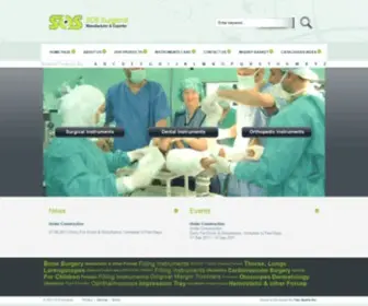 Sossurgical.com(SOS Surgical Manufacturer & Exporter) Screenshot