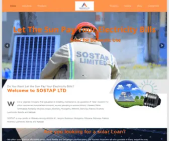 Sostap.co.ug(For Quality Solar Systems) Screenshot