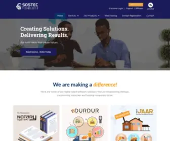 Sostec.so(Somali Software and Technology Co. SOSTEC) Screenshot