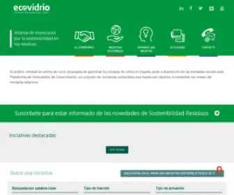 Sostenibilidadresiduos.es(Ecovidrio) Screenshot