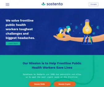 Sostento.org(We Help Frontline Health Workers Save Lives) Screenshot